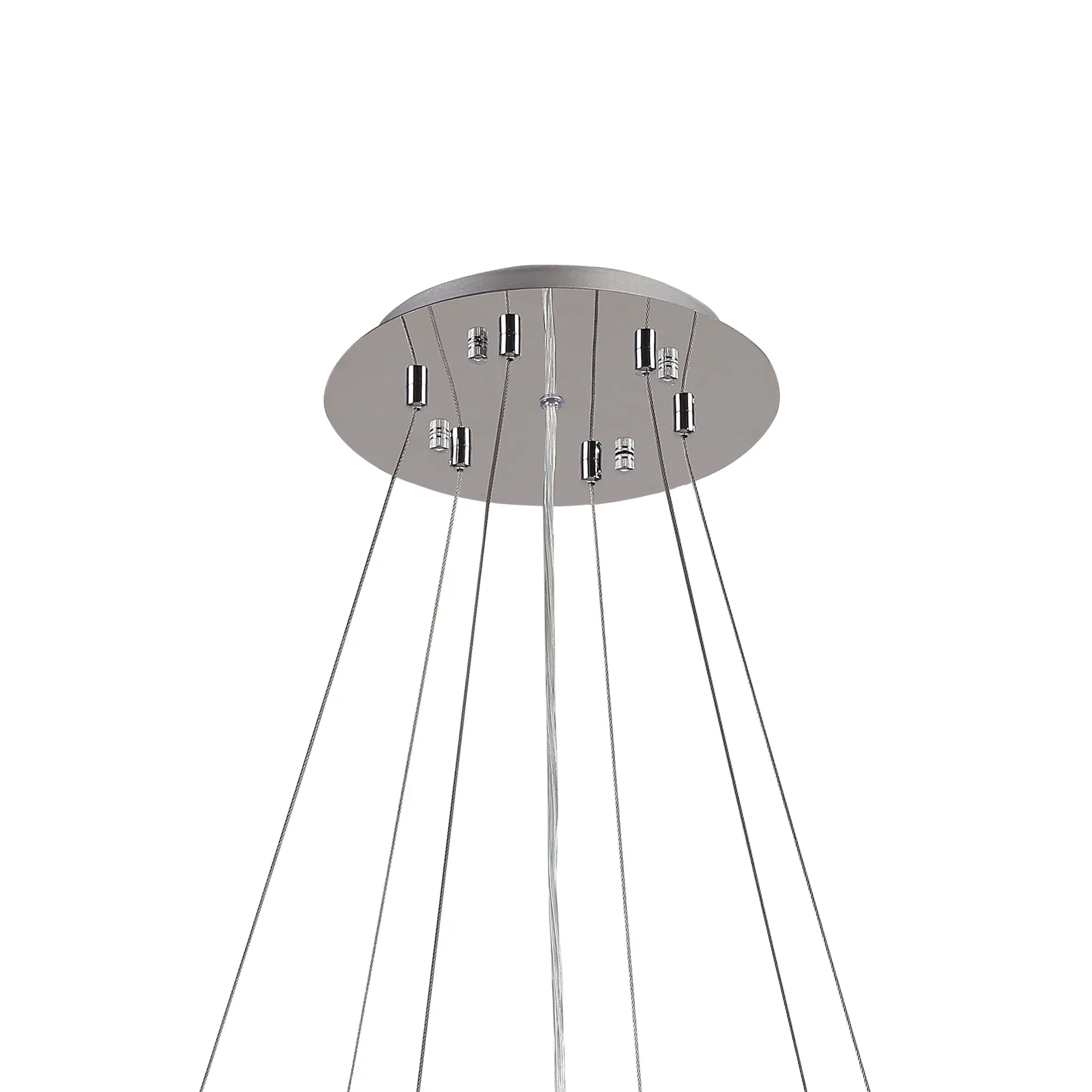 Lowan 790mm 3m Suspension Plate (Max Load 40kg) Polished Chrome, Silver D0566  Deco Lowan Chrome